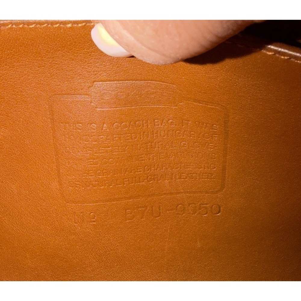 Vintage COACH 9950 Camel Brown Leather Shoulder Bag Janice Legacy  Glove-Tanned - Picture 10 of 12